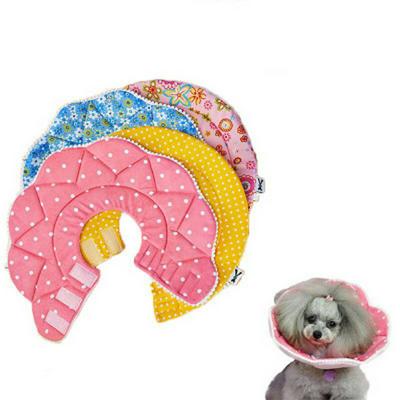 Printed Elizabeth Pet Protective Collar Comfortable Cotton Anti-licking Neck Cover for Cat and Dog