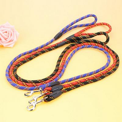 High Tensile Strength Single Fine Pattern Round Rope φ0.8cm Pet Traction Leash for Dog