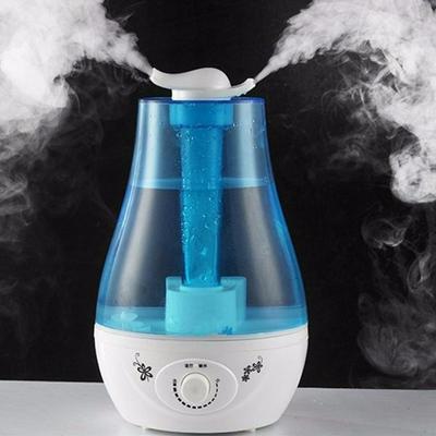 3L Air Humidifier with LED Lamp Double-Spout Ultrasonic Air Purifier Fogger Diffuser