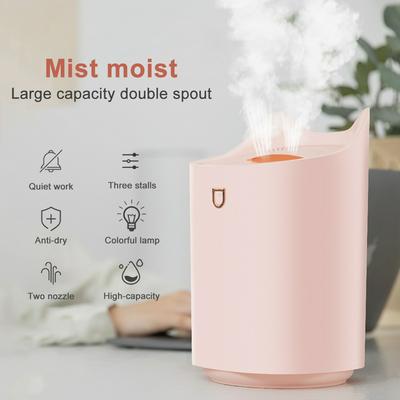 Creative Cute Pet  Large Capacity USB Rechargeable Desktop Home-use Double Nozzle Mute Humidifier