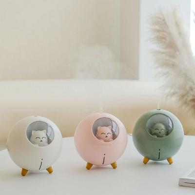 Planet Cat Cute Pet Shape USB Mini Humidifier Home Office Mute Air Purifier