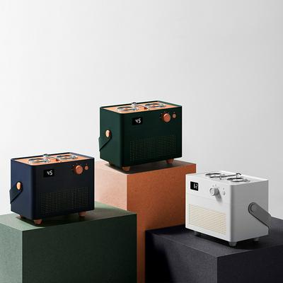 1.3L Large Capacity Wireless Charging Retro Creative Disc Double Jet Humidifier with Night Light Fuction