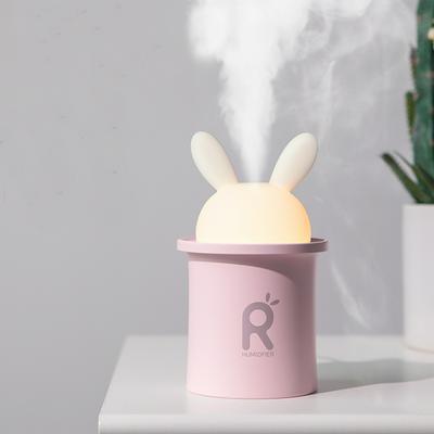 Ultrasonic Air Humidifier Pregnant Baby Cartoon Rabbit 250ML USB Essential Oil Diffuser LED Nigh Lamp Car Air Purifier 