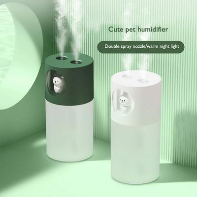 Leuke Luchtbevochtiger 270Ml Dubbele Spray Poort Nachtlampje Diffuser Cool Mist Maker Fogger Voor Huishoudelijk Kantoor