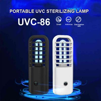 Portable Mini UVC Sterilization Purple Light Disinfection Lamp USB Charging Ultraviolet Indoor Sterilization Light