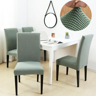 Effen Jacquard Stoelbekleding Spandex Voor Bruiloft Eetkamer Kantoor Banket Housse De Chaise Stoel Cover