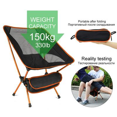 Folding Camping Chair Portable Fishing Chairs Load-bearing Weight up to 150kg/330lb
