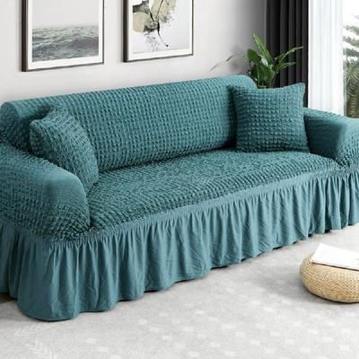 Effen Kleur Elastische Sofa Cover Voor Woonkamer Gedrukt Plaid Stretch Sectionele Kussenovertrekken Sofa Couch Cover L Vorm 1-4-Seater