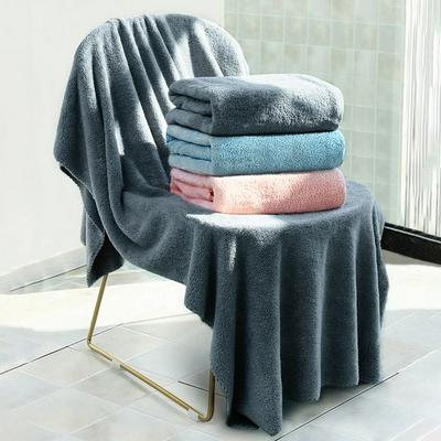 75*145CM Extra Thick Beach Wraps Absorbent and Quick-drying Lacework Coral Fleece Bath Towel