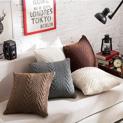 Knitting Pillow Case Dust Cover American Country Photography Props Nordic Pillow Case  No Filler