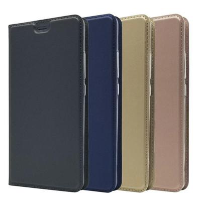 Voltage Magnetic Attraction Solid Color Side Flip Shockproof PU Leather + Transparent TPU with Card Slot and Stand Protective Case for Xiaomi Mi 8 SE