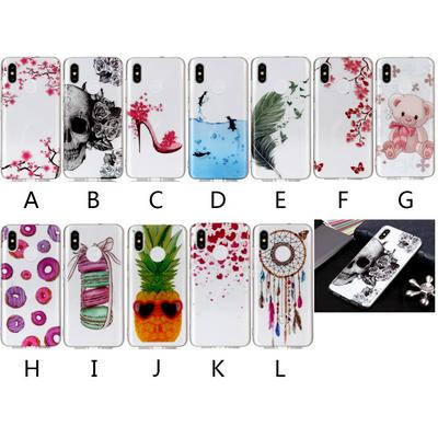 Colored Painting High Transparent Soft TPU Back Cover Case for Xiaomi Mi 8 