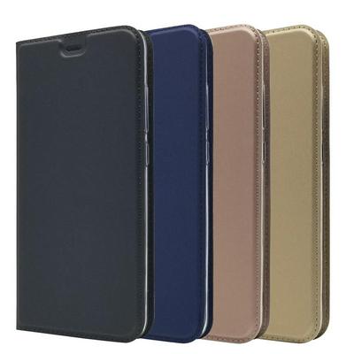 Voltage Magnetic Attraction Solid Color Side Flip Shockproof PU Leather + Transparent TPU with Card Slot and Stand Protective Case for Xiaomi Mi 8