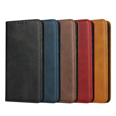 Ox Pattern Shock-Absorption Side Flip Magnetic Attraction PU Leather + Soft TPU with Card Slots and Stand Wallet Case for Huawei P40