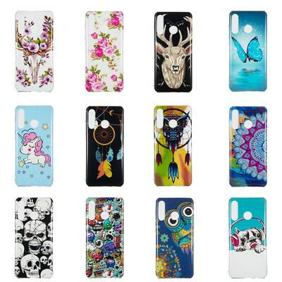 Luminous Shockproof Anti-Scratch IMD Craft Soft TPU Back Cover Case for Huawei P30 Lite