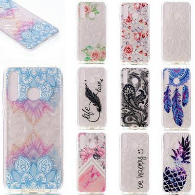 Colored Painting High Transparent Anti-Scratch IMD Craft Soft TPU Back Cover Case for Huawei P30 Lite