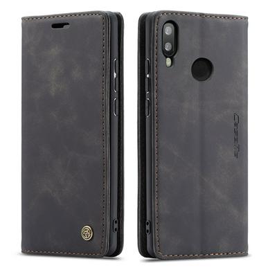 CaseMe 013 Series Card Holder Wallet with Stand Support and Magnetic Flip PU Leather + TPU Cover Case for Huawei P Smart (2019) 