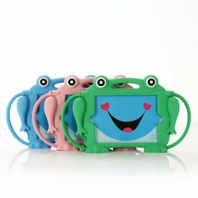 Cartoon 3D Cute Pig Pattern Shockproof Soft Silicone Handles with Stand Back Cover Case for iPad Mini 1 / 2 / 3 / 4 / 5 / Mini 2019