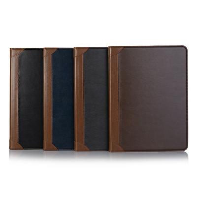Smart Wake Sleep Function Glossy Book with Card Slots Picture Frame Wallet Stand PC + PU Leather Case for iPad Pro 11（2018）