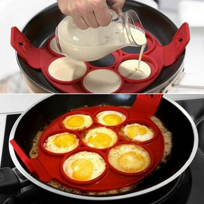 Pannenkoek Maker Anti-aanbak Koken Tool Ronde Hart Pannenkoek Maker Eierkoker Pan Flip Eieren Mold Keuken Bakken Accessoires