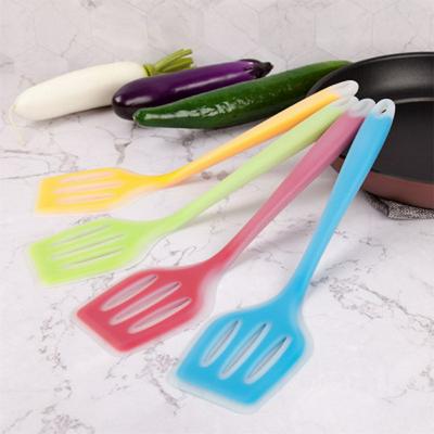 Translucent Integrated Type High Temperature Resistance Silicone Leak Shovel for Non-stick Pan