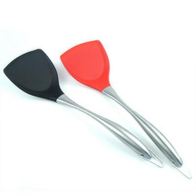 Silicone Non-stick Pot Spatula Special Cooking Utensils High Temperature Resistant Stainless Steel Spatula