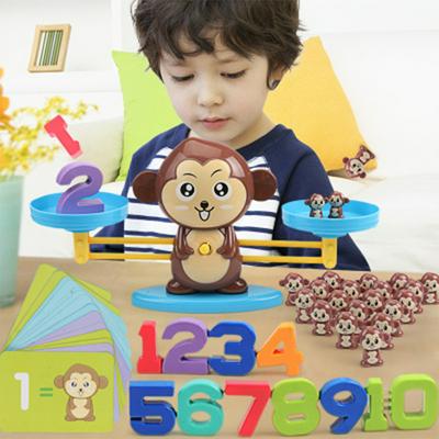 Monkey Puppy Scale Balance Early Education Mathematics Teaching Addition and Subtraction Arithmetic Children's Intellectual Development Enlightenment Puzzle DIY Toys