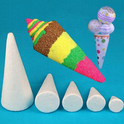 Craft Foam Cone for Making Home Project, Christmas Tree, Table Centerpiece