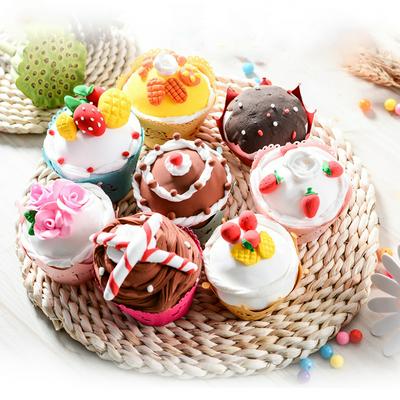 Kid's Cupcake Toy Colorful Clay Toy Needs to Be Assembled by Yourself