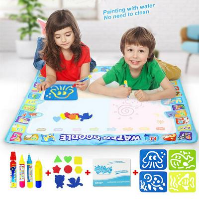 100*100cm Large Size Children's Magical Water Canvas Color Painting Blanket Baby Graffiti Mat