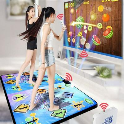 Dual Use Double People Wireless Control English Menu Flash Light Guide Games Yoga Fitness Dance Pad Mat for TV PC Computer 