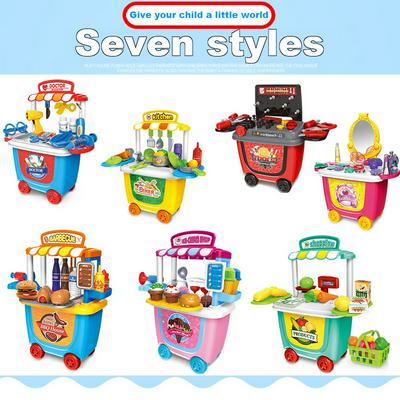 Diversification Cosplay Simulation Tool Play House Trolley Toy for Children