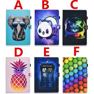 Colored Painting Shockproof Magnetic Attraction Clamshell PU Leather +TPU Tablet Protective Cover with Pencil Holder for Amazon Fire HD 8 (2020)