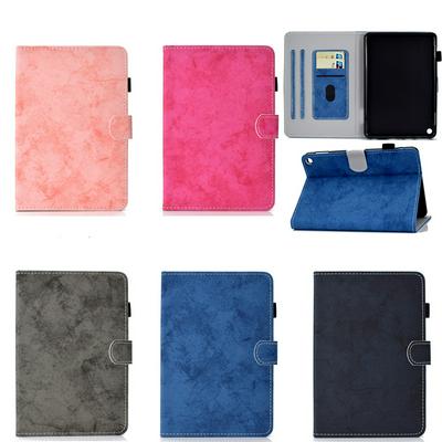 Solid Color Pattern Anti-fall Shockproof Clamshell PU Leather +TPU Tablet Protective Cover with Pencil Holder for Amazon Fire HD 8 (2020)