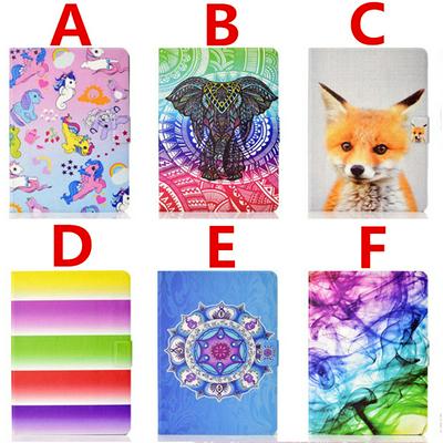 Colored Painting Shockproof Scratch Resistant Clamshell PU Leather +TPU Tablet Protective Cover for Amazon Fire HD 8 (2020)