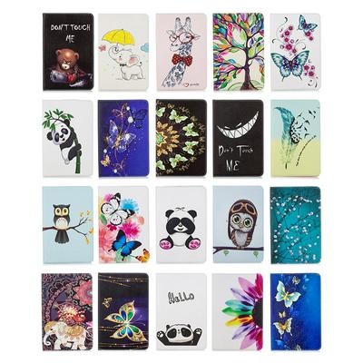 Colored Painting Shockproof Side Flip PU Leather + Soft TPU with Card Slots and Stand Wallet Case for Amazon Fire HD 8 (2020)