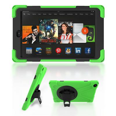 Pirate ShockProof Detachable 3 in 1 TPU + Hard PC Back Cover Case with Rotatable Stand for Amazon Fire HD 8 (2017) 
