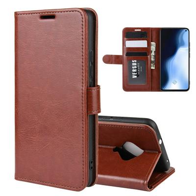 R64 Pattern Single Fold Edge Shockproof Side Flip PU Leather + Soft TPU Card Slots with Magnetic Buckle and Stand Wallet Case for Vivo S5