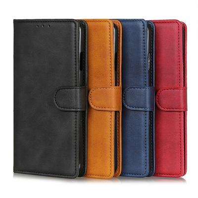 Ultra Slim Folio Flip Pattern Premium Retro Leather Shockproof PU Leather + Shock-absorbent TPU Wallet Case with Magnetic Closure and Picture Card Slots Kickstand for Sony Xperia 5 II