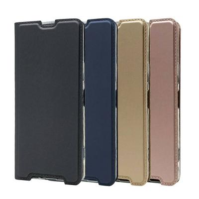 Solid Color Voltage Shock-Absorption Side Flip PU Leather + Soft TPU with Card Slot and Stand Wallet Case for Sony Xperia 1 II