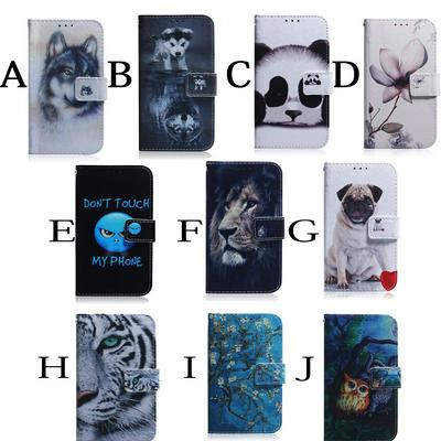 Plum Lotus Panda Painting Wallet Stand TPU + PU Leather with Holder Stand Cover Case for Huawei Mate 30 
