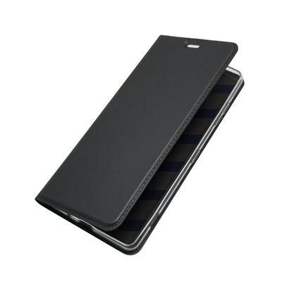Voltage Magnetic Attraction Solid Color Side Flip Shockproof PU Leather + Transparent TPU with Card Slot and Stand Protective Case for Sony Xperia XZ3