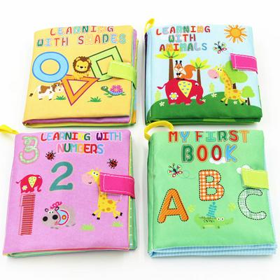 Baby Toys Soft Cloth Books Rustle Sound Infant Educational Stroller Rattle Toy Newborn Crib Bed Baby Toys 0-36 Months
