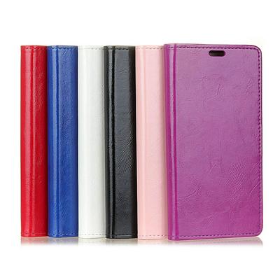 Crazy Horse Pattern Solid Color PU Leather + Soft TPU Card Slots with Magnetic Buckle and Stand Wallet Case for Huawei P Smart+ / Nova 3i 