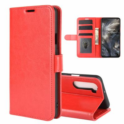 R64 Pattern Single Fold Edge Side Flip Shockproof PU Leather + Soft TPU Picture Frame Magnetic Buckle with Stand and Card Slots Wallet Case for OnePlus Nord