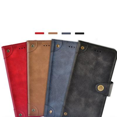 Ultra Slim Folio Premium Retro Leather Shockproof PU Leather + Shock-absorbent TPU Wallet Case with Magnetic Buckle Picture Card Slots Kickstand for OnePlus Nord N10 5G