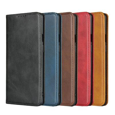 Ox Pattern Shock-Absorption Side Flip Magnetic Attraction PU Leather + Soft TPU with Card Slots and Stand Wallet Case for OnePlus 8 Pro