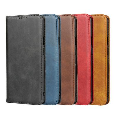 Ox Pattern Shock-Absorption Side Flip Magnetic Attraction PU Leather + Soft TPU with Card Slots and Stand Wallet Case for OnePlus 7T Pro