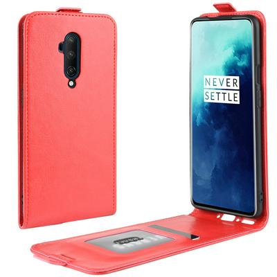 R64 Pattern Single Fold Edge Up and Down Vertical Flip PU Leather + Soft TPU with Card Slot and Magnetic Buckle Protective Case for OnePlus 7T Pro