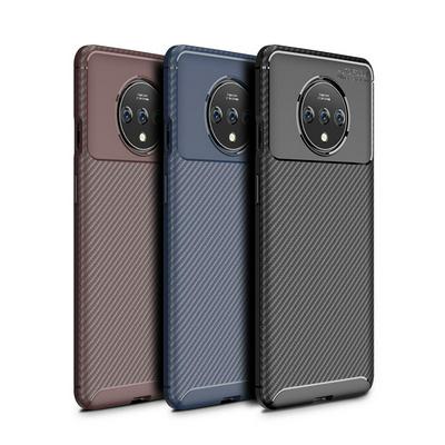 Soft Phone Case for OnePlus 7T, Carbon Fiber TPU Phone Cover Scratch & Drop Resistant Protective Case